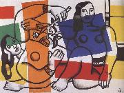 Fernand Leger Two women with flowers in hand oil painting picture wholesale